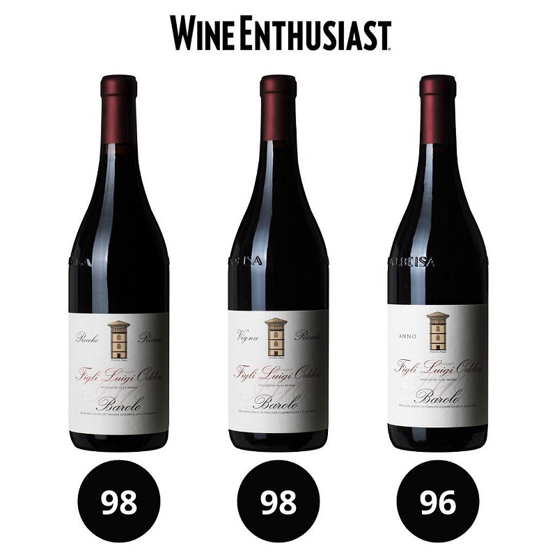 Figli Luigi Oddero ottiene importanti riconoscimenti dalla critica internazionale del vino Wine advocate e Wine enthusiast