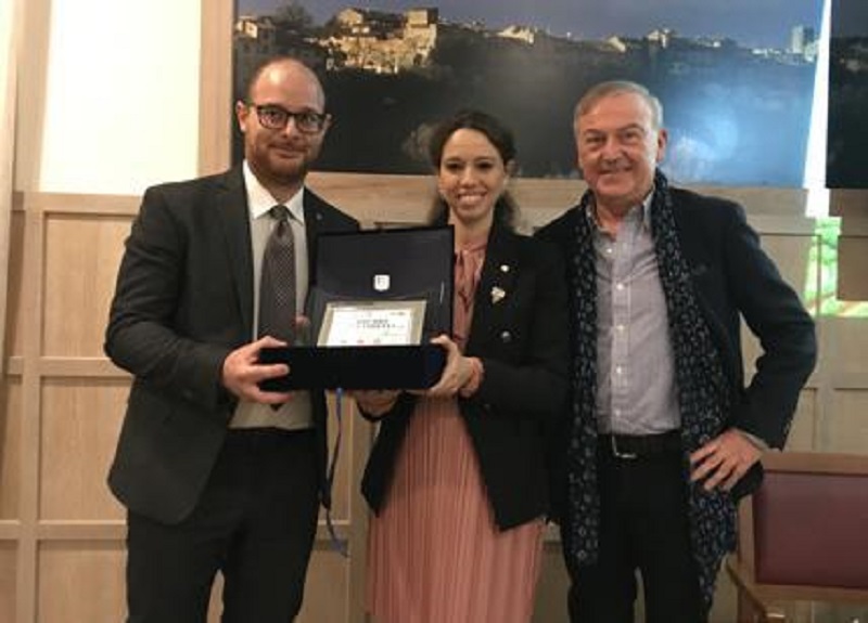 La cerimonia durante l'anteprima della Vernaccia