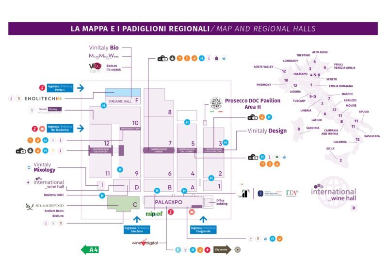 Mappa Prosecco Doc Pavilion Area H Vinitaly 2022 E1649759991940