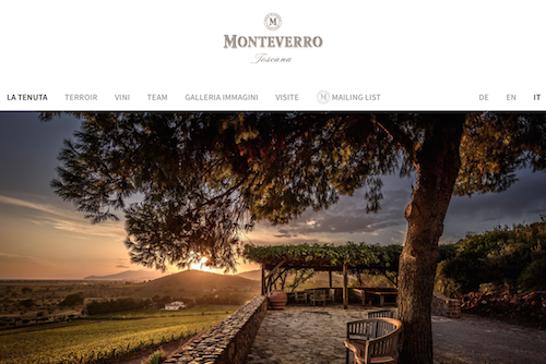 Nuovo look per il website di Monteverro