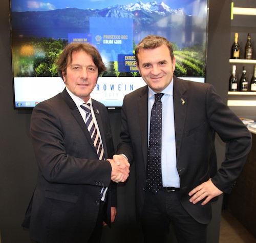 Presidente Zanette E Ministro Centinaio Al Prowein
